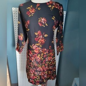 Abercrombie & Fitch Black Floral Mini Dress